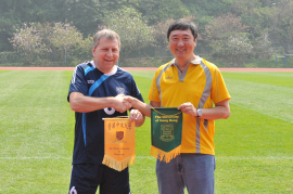 HKU President and Vice-Chancellor Professor Peter Mathieson and CUHK Vice-Chancellor Professor Joseph J.Y. Sung.