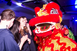 Lion Dance performance at the Asia Social Night.