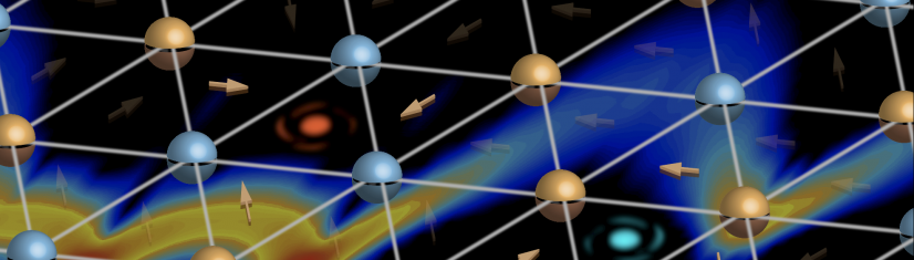 Figure 1. Spin texture and vortex in quantum magnet TMGO when the material is inside the topological KT phase.