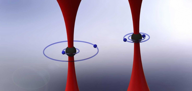 Figure 2. Quantum innovations using Rydberg atoms. Photo courtesy: Caltech
 