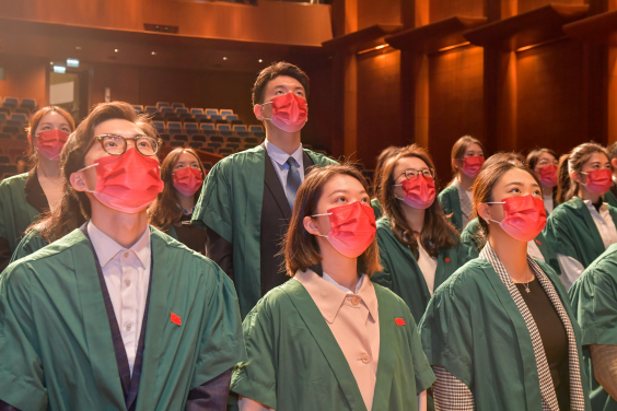 HKU holds flag-raising ceremony on New Year’s Day