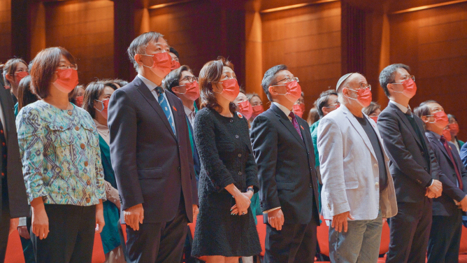 HKU holds flag-raising ceremony on New Year’s Day