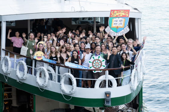 HKU President Sails with 100 Students on Victoria Harbour to embracing Unity and Celebrate Diversity